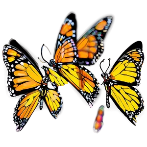 Vibrant Monarch Butterflies Png Sph PNG image