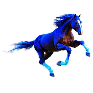 Vibrant Mustang Horse Splash PNG 06262024