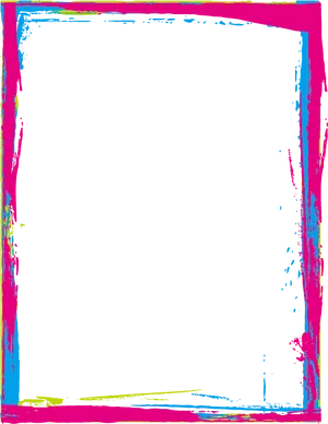 Vibrant Neon Frame PNG image
