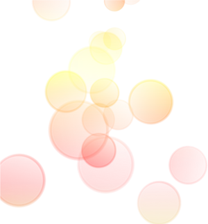 Vibrant Orange Bubbles Abstract PNG