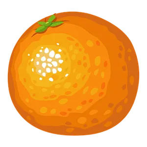 Vibrant Orange Cartoon Illustration