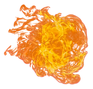 Vibrant Orange Flame Texture