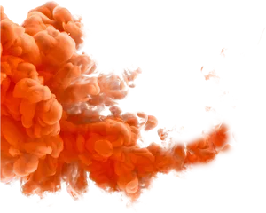 Vibrant_ Orange_ Ink_ Explosion PNG image