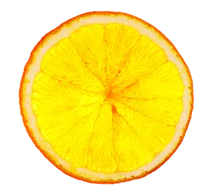 Vibrant Orange Slice Closeup PNG image