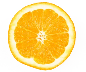 Vibrant Orange Sliceon Black PNG image