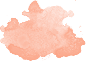 Vibrant Orange Watercolor Splash PNG