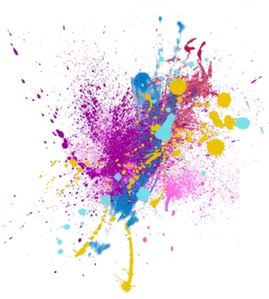 Vibrant_ Paint_ Splash_ Abstract PNG image