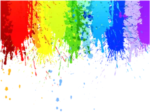 Vibrant Paint Splash Explosion PNG image