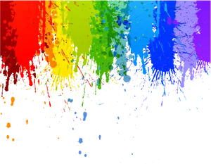 Vibrant Paint Splatter Artwork PNG image