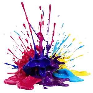 Vibrant Paint Splatter Png 4 PNG image