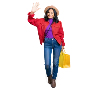 Vibrant Person Waving Png 57 PNG image