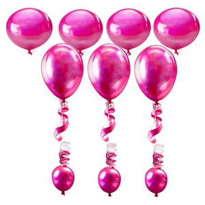 Vibrant Pink Balloons Party Png Dbr PNG image