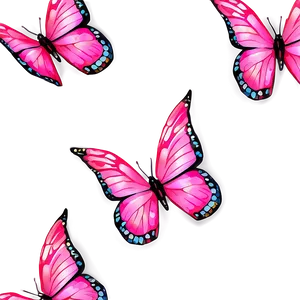 Vibrant Pink Butterfly Illustration PNG Jug
