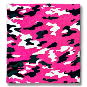 Vibrant Pink Camo Print Png Kon33 PNG image