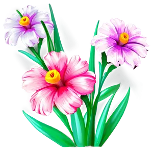 Vibrant Pink Flowers PNG 05242024 PNG