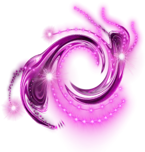 Vibrant Pink Glow Swirl PNG image