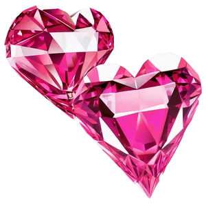 Vibrant Pink Heart Diamond Symbol PNG Cfx PNG