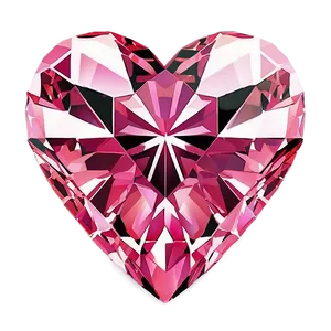 Vibrant Pink Heart Diamond Symbol PNG Pqp PNG