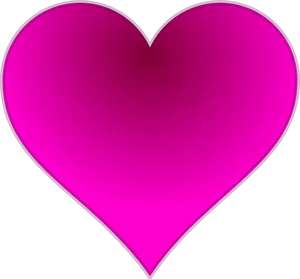Vibrant Pink Heart Graphic