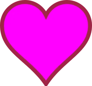 Vibrant_ Pink_ Heart_ Graphic PNG image