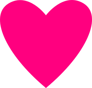 Vibrant Pink Heart Graphic PNG image