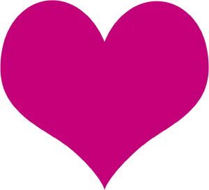 Vibrant Pink Heart Icon PNG