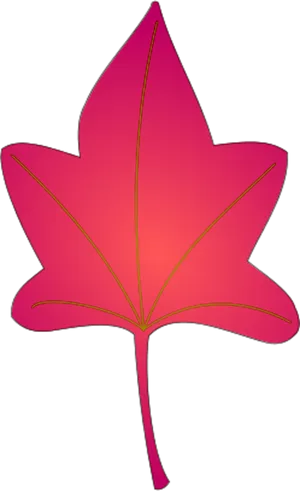 Vibrant Pink Maple Leaf Graphic PNG image