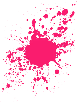 Vibrant Pink Paint Splashon Gray PNG image