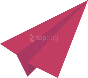 Vibrant Pink Paper Plane PNG image