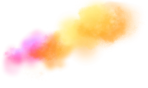 Vibrant Pinkand Orange Smoke Cloud PNG image