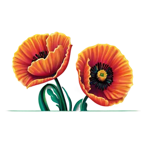 Vibrant Poppies PNG 04292024