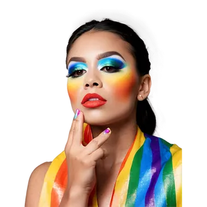 Vibrant Pride Makeup Png 05062024 PNG image