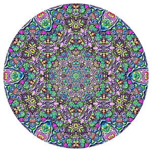 Vibrant_ Psychedelic_ Mandala_ Art PNG image