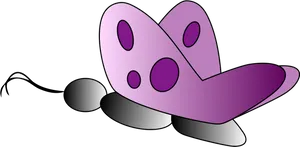 Vibrant Purple Butterfly Graphic PNG image