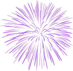 Vibrant Purple Firework Burst PNG image