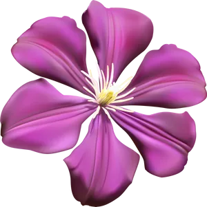 Vibrant Purple Flower Graphic
