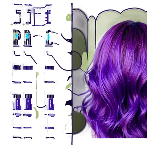 Vibrant Purple Hair Dye Effect Png 06272024 PNG image