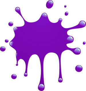 Vibrant Purple Paint Splatter PNG image