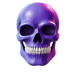 Vibrant Purple Skull Trooper Illustration Png Bir PNG image