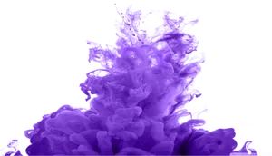 Vibrant Purple Smoke Plume PNG image