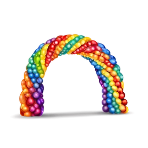 Vibrant Rainbow Arch Png Oli PNG image