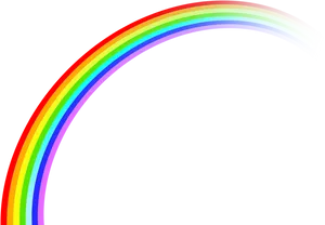 Vibrant Rainbow Arcon Black Background PNG image