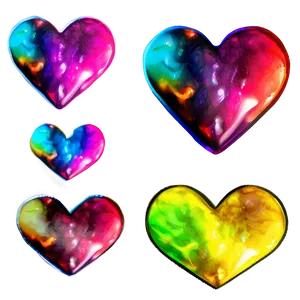 Vibrant Rainbow Heart PNG 9 PNG