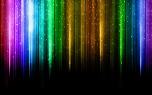 Vibrant Rainbow Light Streaks PNG image