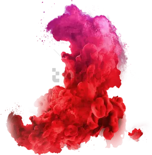 Vibrant_ Red_and_ Purple_ Smoke_ Art PNG image