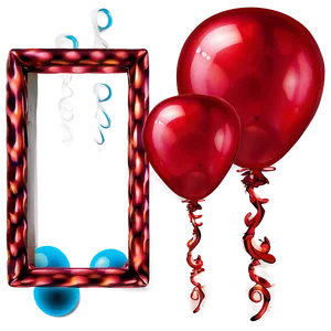 Vibrant Red Balloons Png Icv PNG image