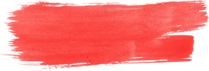 Vibrant Red Brush Stroke PNG image