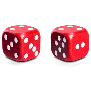 Vibrant Red Dice Png 06132024 PNG image