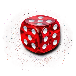 Vibrant Red Dice Png 06132024 PNG image