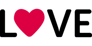 Vibrant Red Heart Black Background PNG image